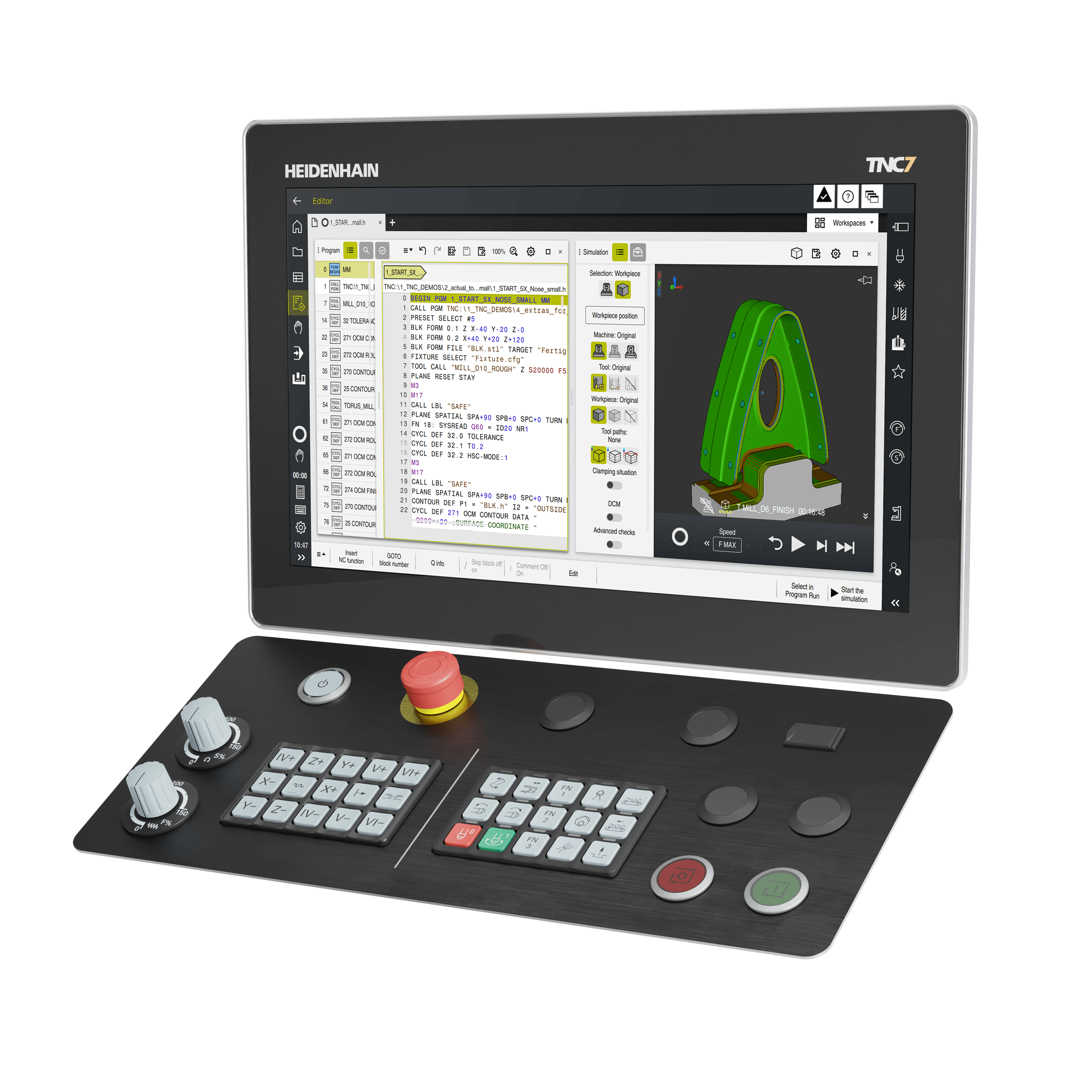 [Translate to Czech:] CNC-Steuerung TNC7 basic für Fräsmaschinen und Bearbeitungszentren