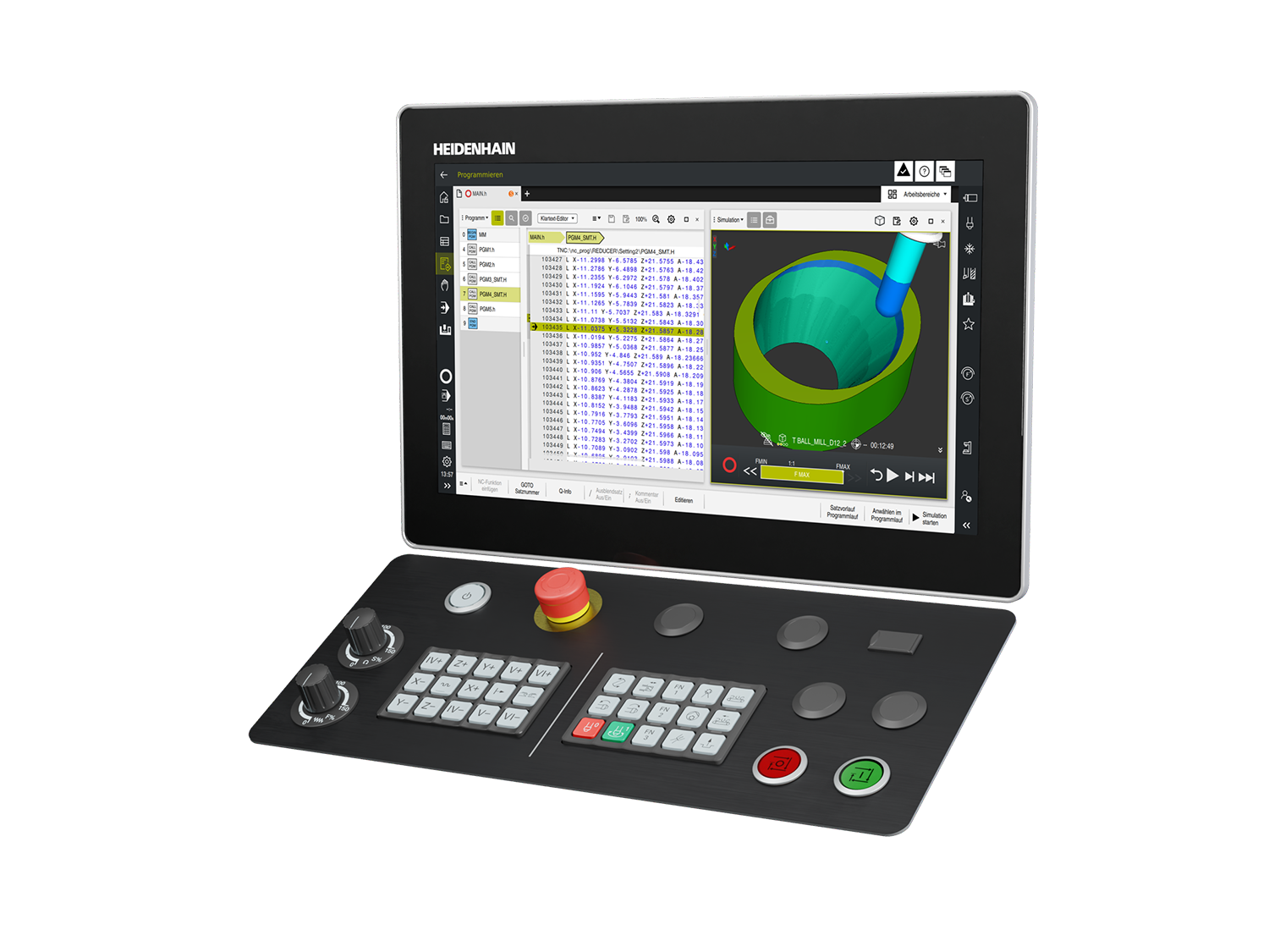 [Translate to Czech:] Die Bahnsteuerung TNC7 select ist optimiert für CAM-basierte Fertigungsprozesse
