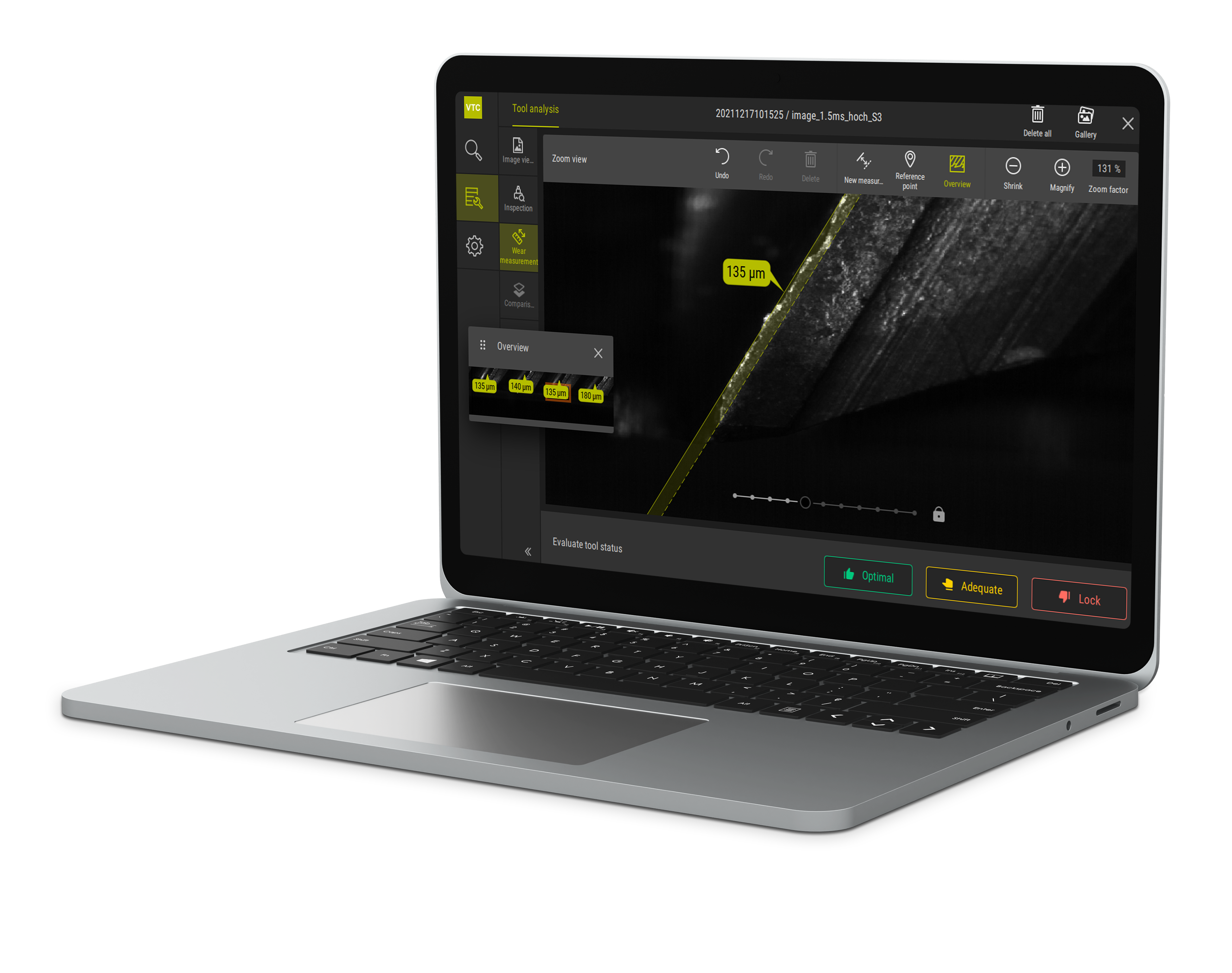 [Translate to Czech:] VTC-Software zur ganzheitlichen Werkzeugprüfung